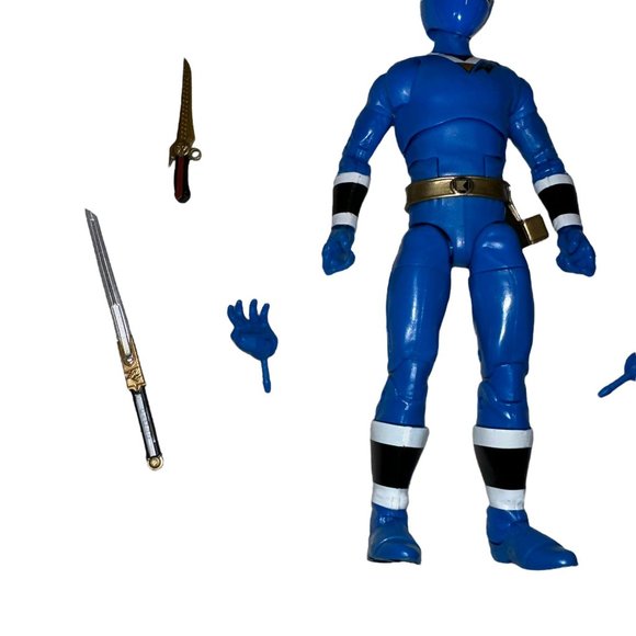 Open Power Rangers Cestro Blue Lightning Collection Alien Rangers Aquitar Figure - Picture 3 of 8